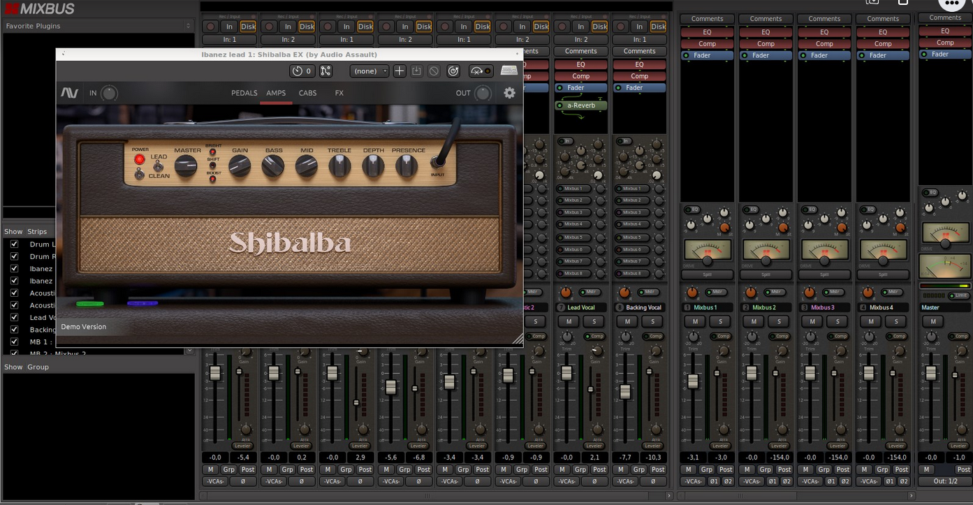 Shibalba Guitar Effects Linux Mixcraft